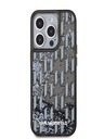 Karl Lagerfeld Folyékony csillogó monogramos gradiens hátlap iPhone 15 Pro Max fekete Karl Lagerfeld fekete Karl Lagerfeld