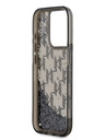 Karl Lagerfeld Folyékony csillogó monogramos gradiens hátlap iPhone 15 Pro Max fekete Karl Lagerfeld fekete Karl Lagerfeld