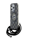Karl Lagerfeld Karl Lagerfeld IML Monogram Kereszttest K&CH Heads MagSafe hátlap iPhone 15 Pro-hoz Fekete
