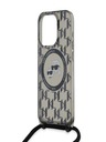 Karl Lagerfeld Karl Lagerfeld IML Monogram Kereszttest K&CH Heads MagSafe hátlap iPhone 15 Pro-hoz Fekete
