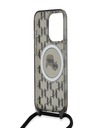 Karl Lagerfeld Karl Lagerfeld IML Monogram Kereszttest K&CH Heads MagSafe hátlap iPhone 15 Pro-hoz Fekete