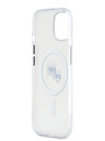 Karl Lagerfeld Karl Lagerfeld IML K&CH Heads fémkeretes MagSafe hátlap az iPhone 15 készülékhez Átlátszó