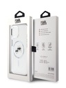 Karl Lagerfeld Karl Lagerfeld IML K&CH Heads fémkeretes MagSafe hátlap az iPhone 15 készülékhez Átlátszó