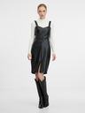 Orsay Orsay fekete női térdig érő burok ruha