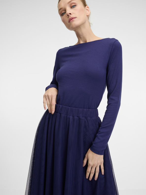 Orsay ORSAY sötét kék női midi szoknya