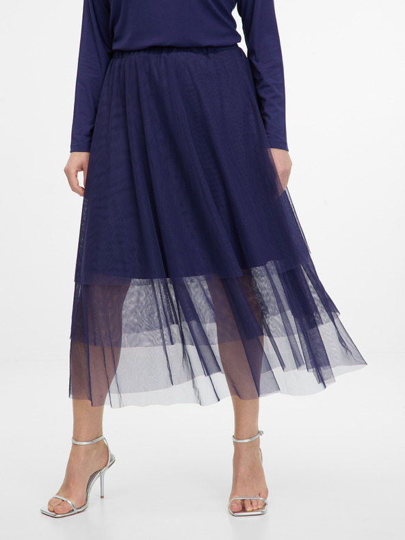 Orsay ORSAY sötét kék női midi szoknya