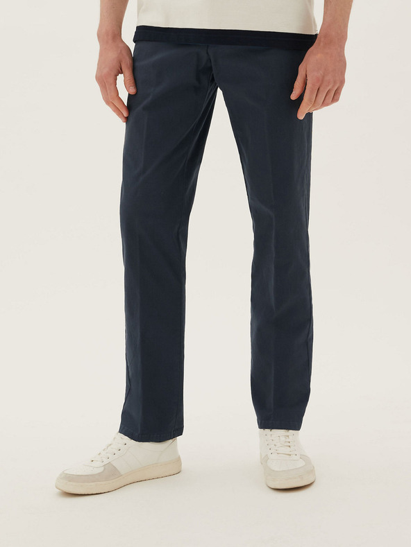 Marks & Spencer Stretch chino nadrág Marks & Spencer tengerészkék
