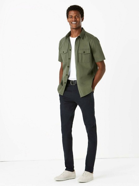 Marks & Spencer Marks & Spencer Stretch Chino Slim Fit nadrág sötétkék