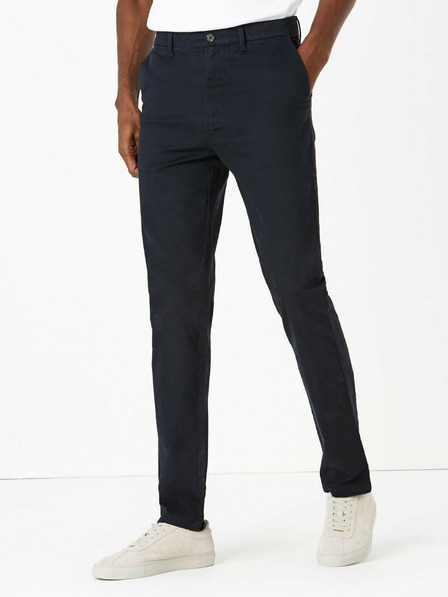 Marks & Spencer Marks & Spencer Stretch Chino Slim Fit nadrág sötétkék
