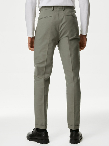 Marks & Spencer Zöld férfi sztreccs chino nadrág Marks & Spencer