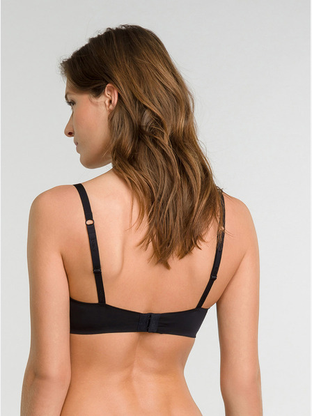 DIM Fekete Női merevítő alatti melltartó Dim WIREFREE TRIANGLE PADDEDED BRA WIREFREE női melltartó