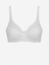 DIM Fehér női csipkés melltartó DIM GENEROUS DOTTY UNDERWIRED BRA DIM