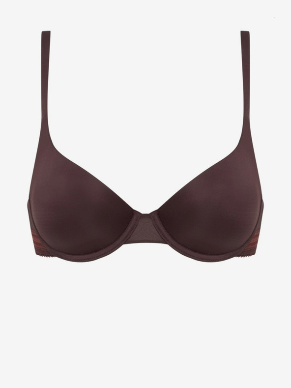 DIM Sötétbarna női Dim Invisifree varrás nélküli melltartó