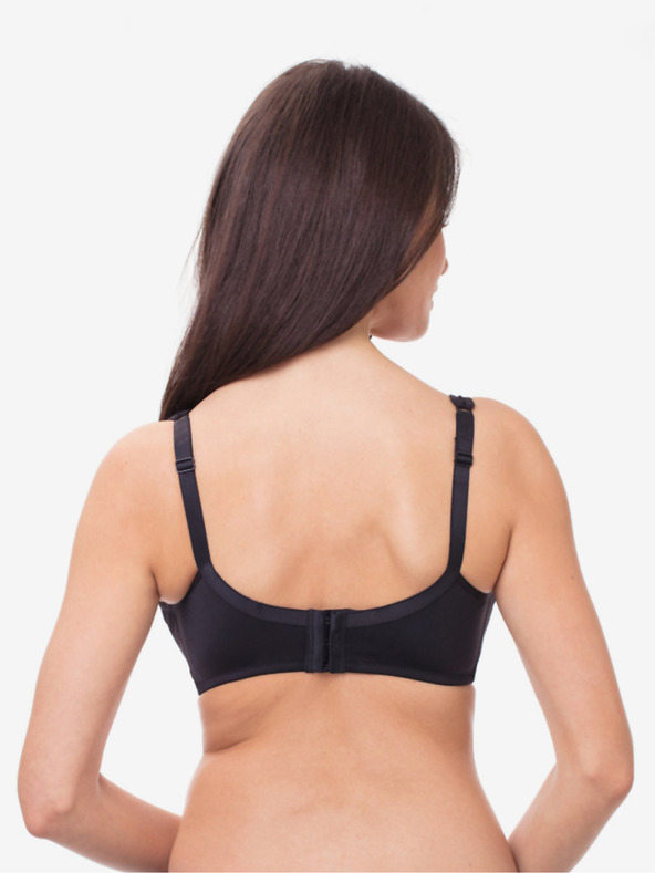 DIM Fekete női merevített melltartó Dim GENEROUS CLASSIC BRA