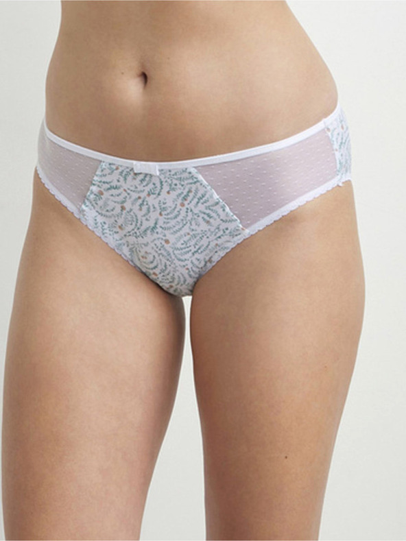 DIM Kék-fehér női mintás bugyi Dim GENEROUS COTTON BIO SLIP Dim GENEROUS COTTON BIO SLIP női bugyi