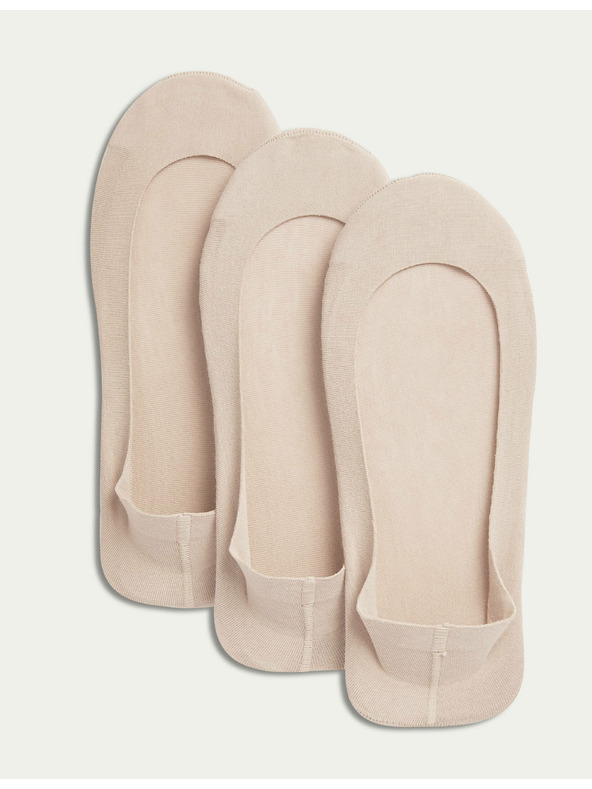 Marks & Spencer Marks & Spencer bézs színű, mélyen dekoltált pamut pedálos bugyik, 3 pár