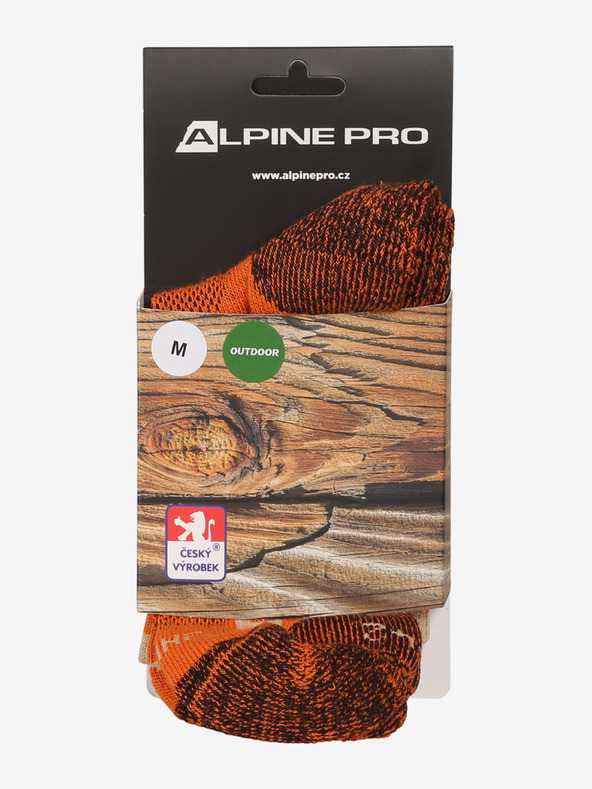 ALPINE PRO Antibakteriális kezelésű sportzokni ALPINE PRO KEROWE anemone