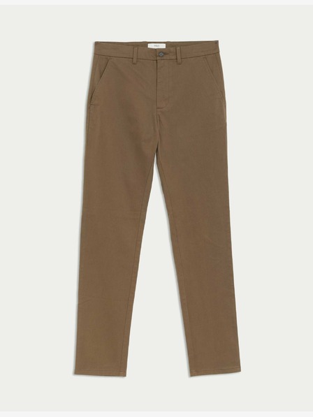 Marks & Spencer Stretch chino nadrág slim fit Marks & Spencer barna