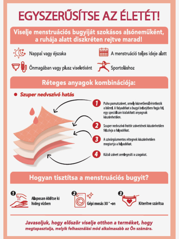 Bellinda Fekete éjjel-nappalos menstruációs bugyi Bellinda MENSTRUAL BOXER STRONG