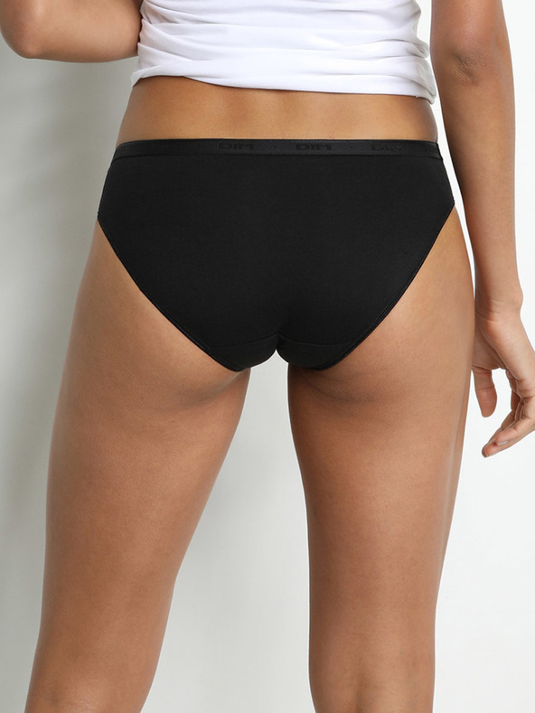 DIM Két női bugyi készlet fehér és fekete színben Dim