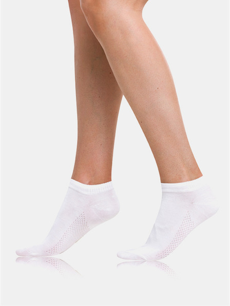 Bellinda Fehér női bokazokni Bellinda BAMBUS AIR LADIES IN-SHOE SOCKS