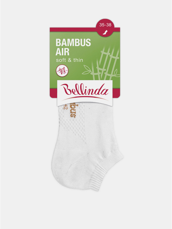 Bellinda Fehér női bokazokni Bellinda BAMBUS AIR LADIES IN-SHOE SOCKS