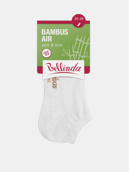 Bellinda Fehér női bokazokni Bellinda BAMBUS AIR LADIES IN-SHOE SOCKS