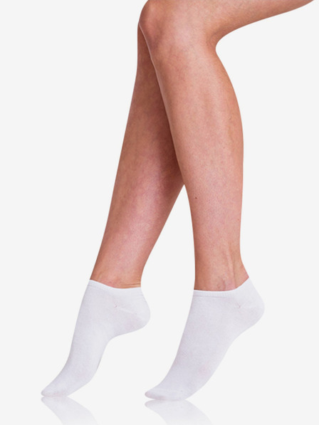 Bellinda Két női zokni készlet fehér színben Bellinda COTTON IN-SHOE SOCKS 2x