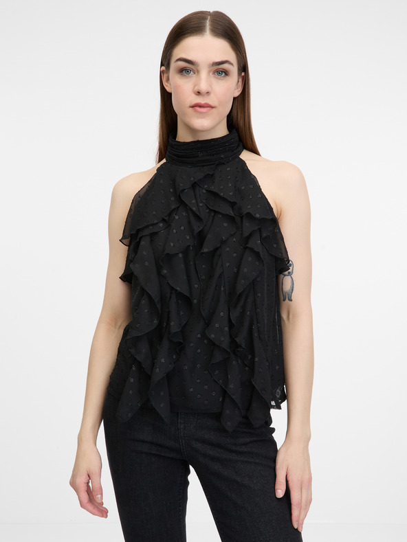 Orsay ORSAY fekete női ujjatlan blúz