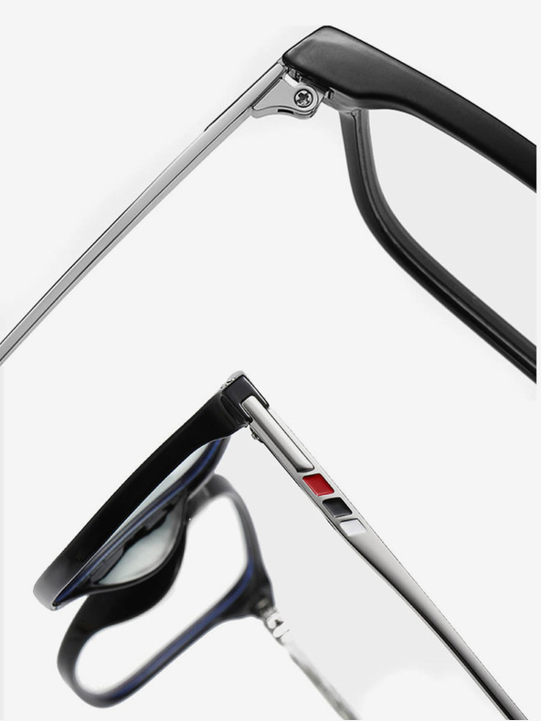 VEYREY VeyRey Férfi kék fényt blokkoló napszemüveg Candlebees Oval Fekete Univerzális Fekete Univerzális