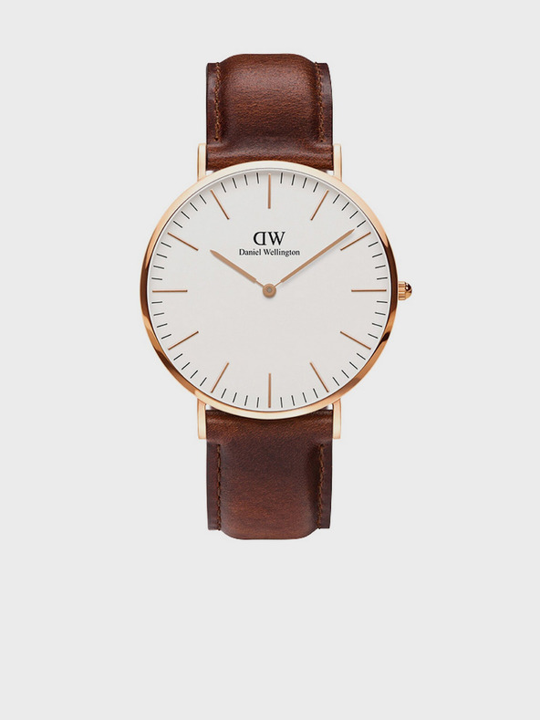 Daniel Wellington Barna Daniel Wellington Classic St Mawes óra bőrszíjjal