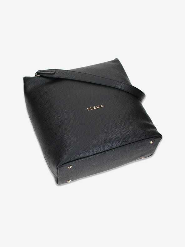 Elega Fekete női Elega bolyhos bőrtáska