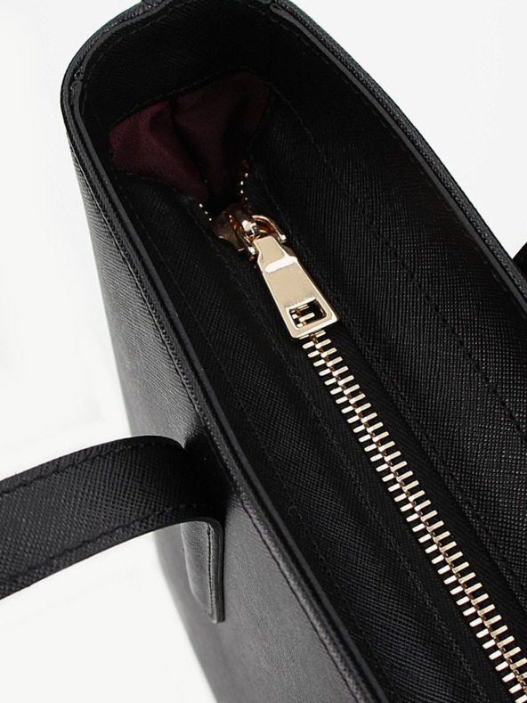 Elega Fekete női bőr kereszttáska ELEGA Simone Gold fekete női bőr keresztbőr kézitáska