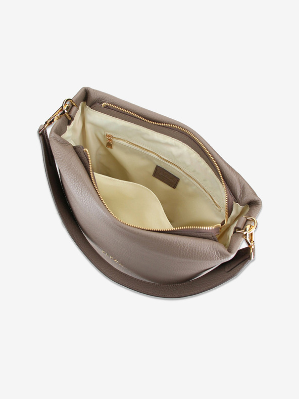 Elega Bézs női bőr kereszt alakú kézitáska Elega Fluffy bézs női bőr kereszt alakú kézitáska