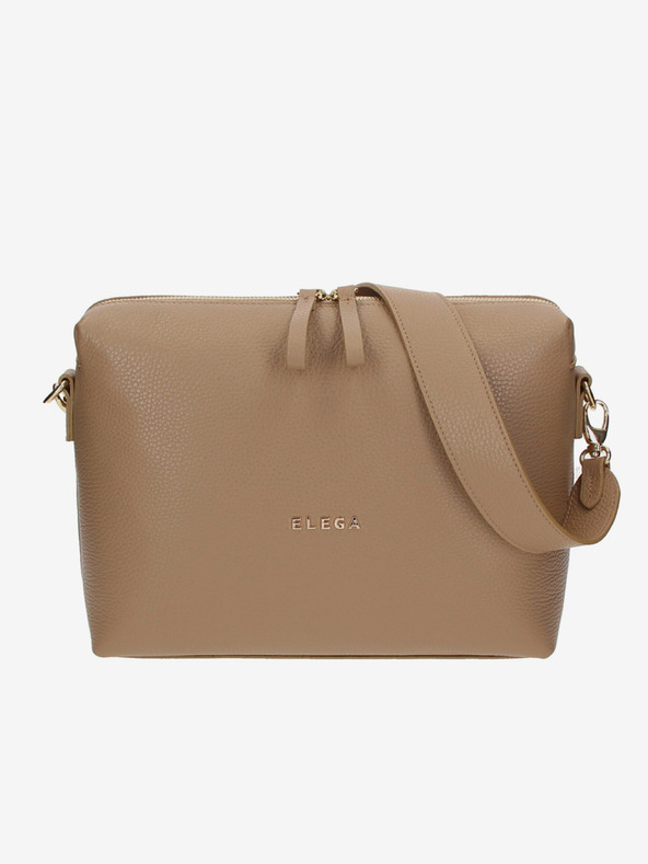 Elega Világosbarna Női bőr kézitáska ELEGA Hills