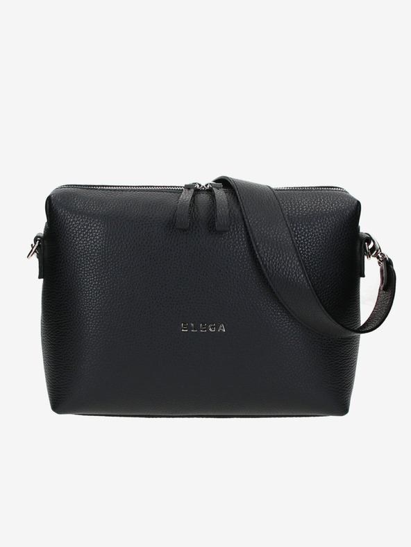 Elega Fekete Női bőr kereszt alakú táska ELEGA Hills