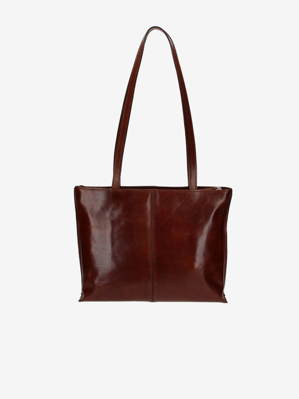 Elega Sötétbarna Női bőr Keresztnadrág táska ELEGA Melanie női kézitáska