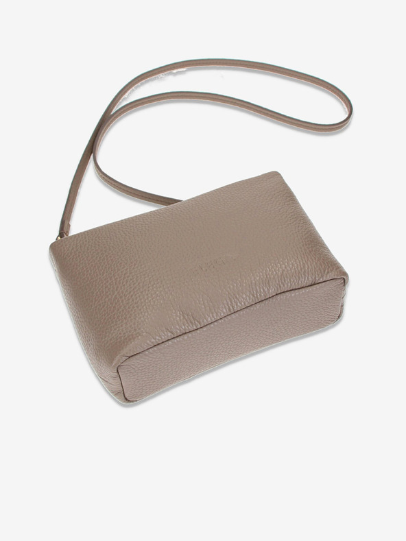 Elega Bézs Női bőr kereszt alakú kézitáska Elega Fluffy bézs