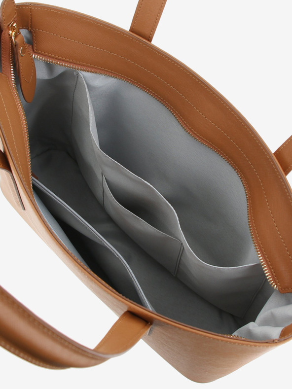 Elega Barna női bőr női bevásárlótáska ELEGA Simone