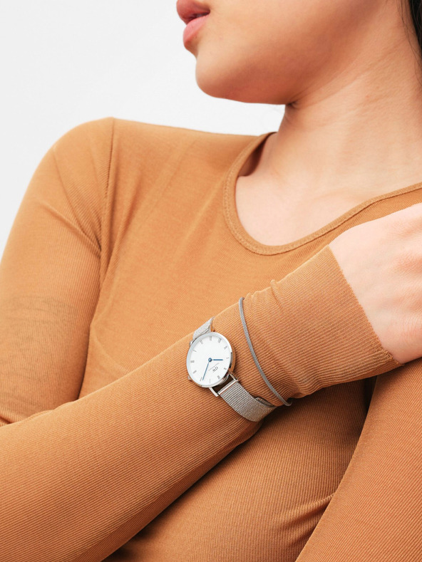 Daniel Wellington Daniel Wellington Mesh Petite Sterling ezüst női karóra