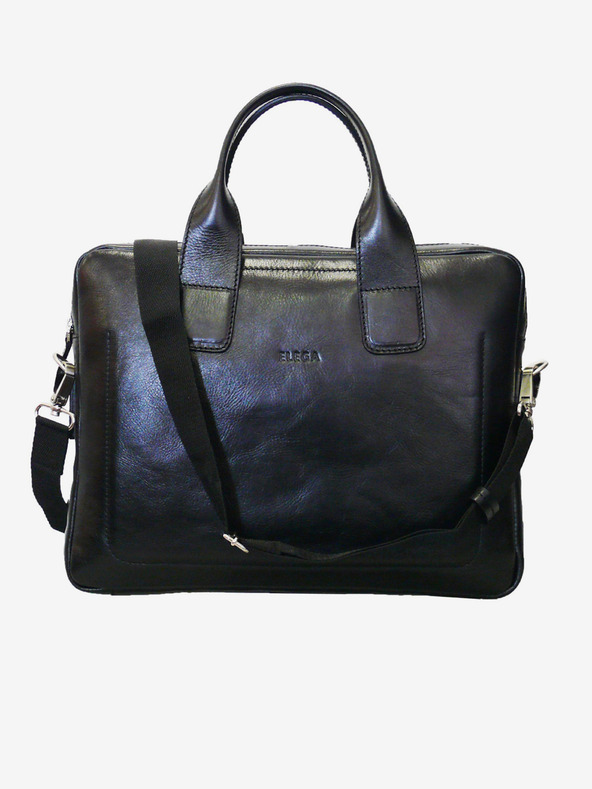 Elega Fekete Férfi bőr laptop táska ELEGA Brody