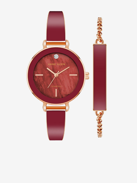 Anne Klein Anne Klein rózsaarany óra és karkötő szett
