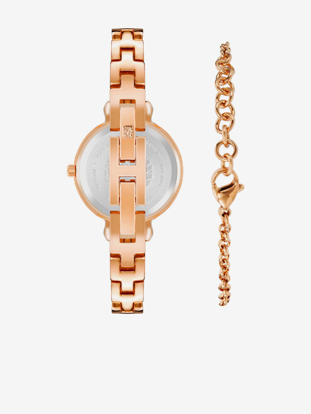 Anne Klein Anne Klein rózsaarany óra és karkötő szett
