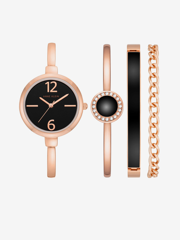 Anne Klein Anne Klein rózsaarany óra és karkötő szett