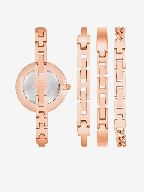 Anne Klein Anne Klein rózsaarany óra és karkötő szett
