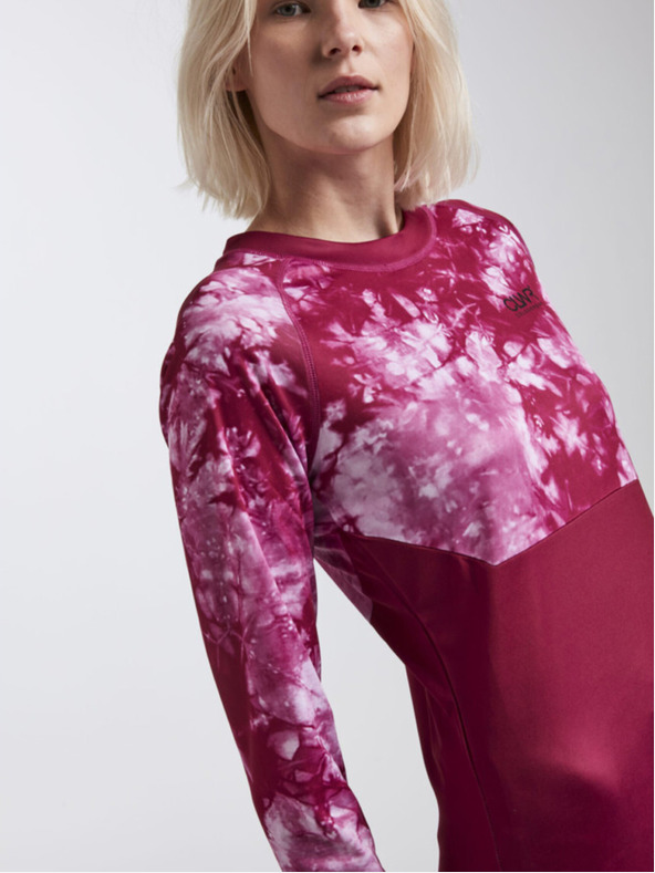 Tenson Női funkcionális hosszú ujjú ing COLOURWEAR Shelter LS Jersey W rózsaszín batikolás