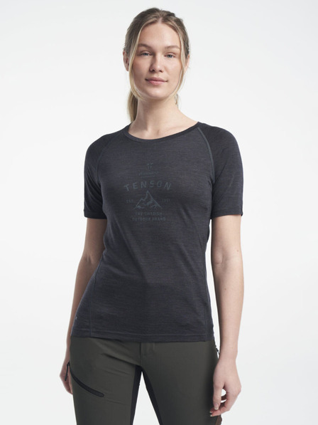 Tenson női TENSON Himalaya Wool Tee W fekete