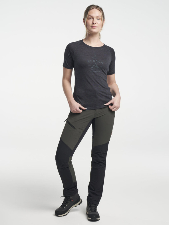 Tenson női TENSON Himalaya Wool Tee W fekete