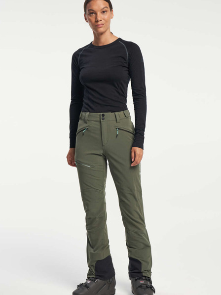 Tenson Női TENSON Touring Softshell nadrág W sötét khaki