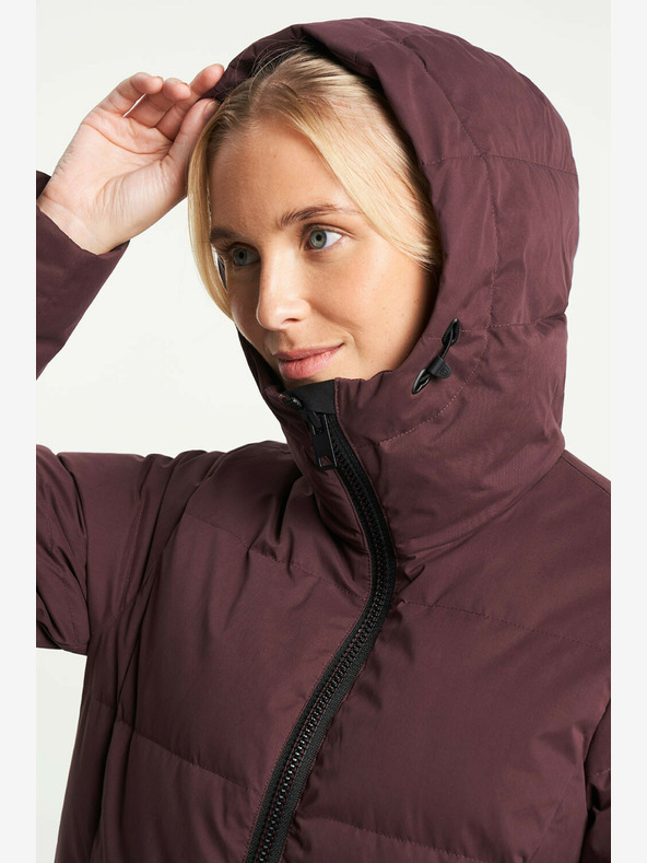 Tenson Női téli életmód kabát TENSON Shanna Down kabát W bordó